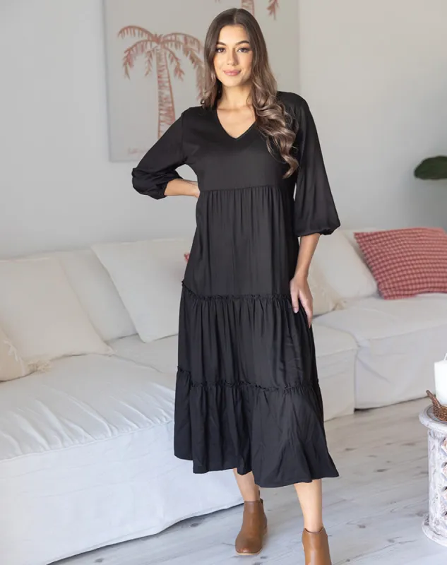 Jade Dress - Black sold by Freez