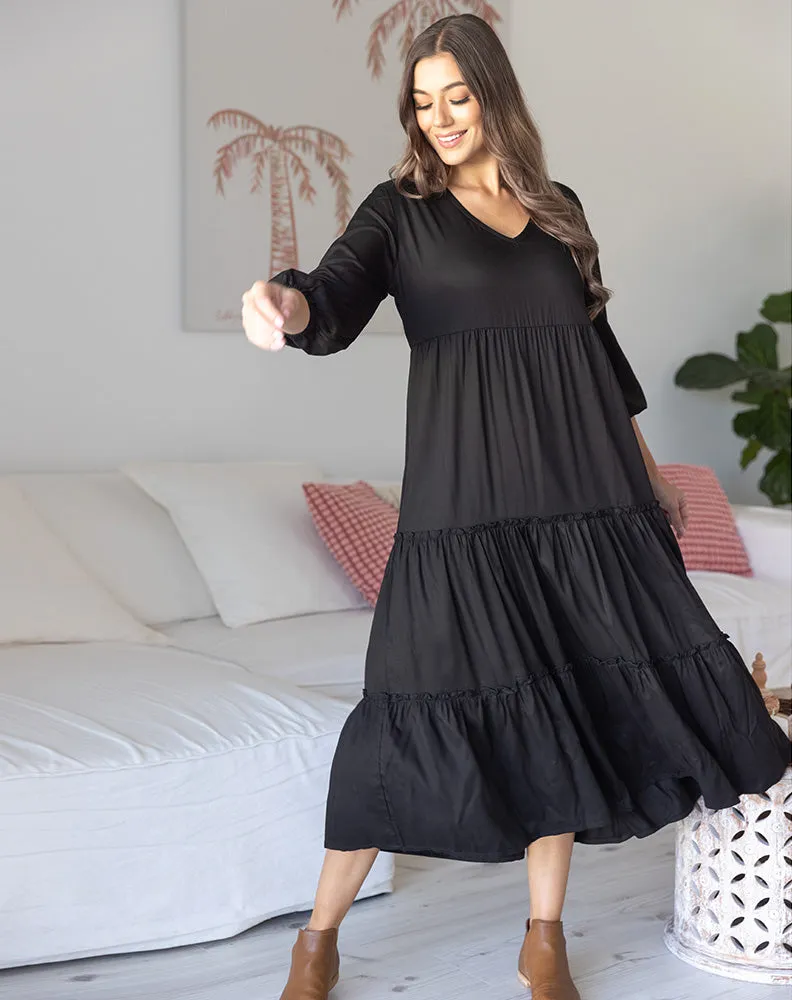Jade Dress - Black sold by Freez product image thumbnail 5