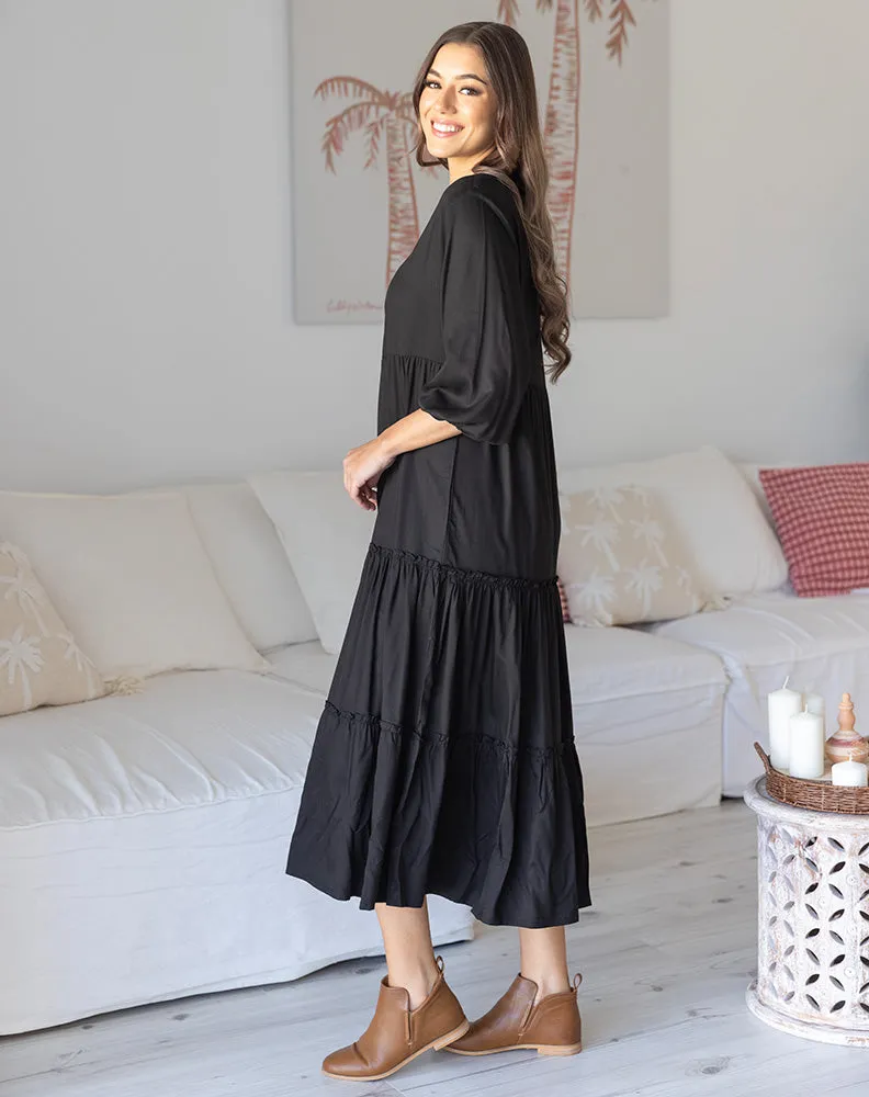 Jade Dress - Black sold by Freez product image thumbnail 3