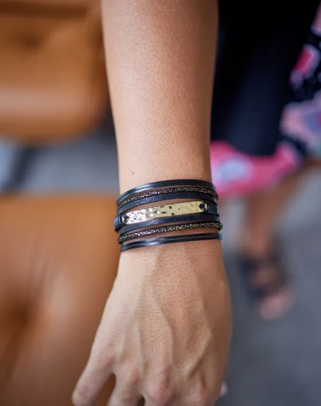 Matilda Bracelet - Black sold by Freez