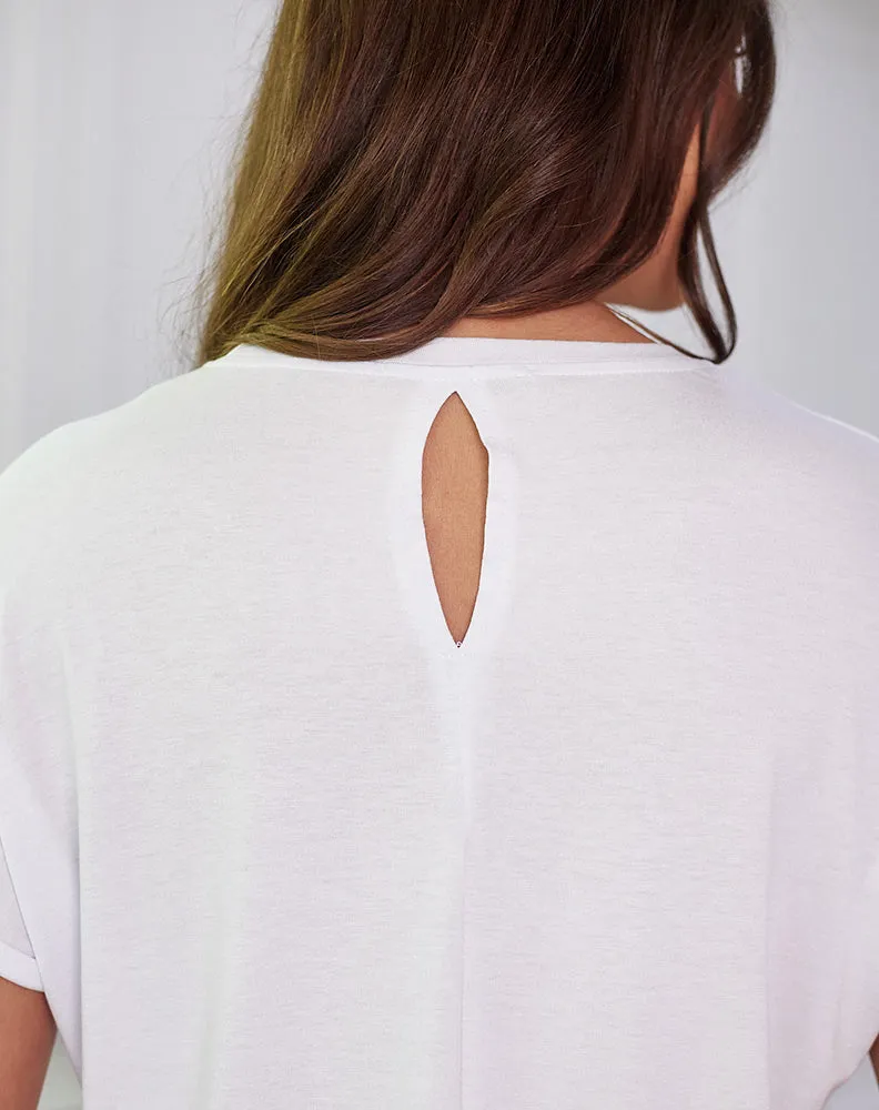 Keyhole Tee - White sold by Freez product image thumbnail 5