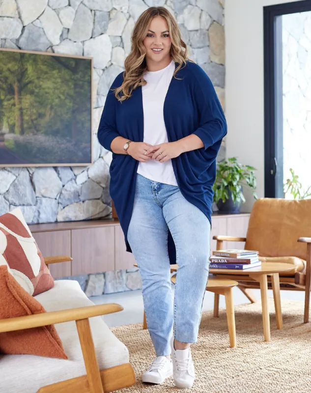 Festival Shrug -Navy sold by Freez