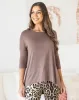Spring Tee -Mocha sold by Freez