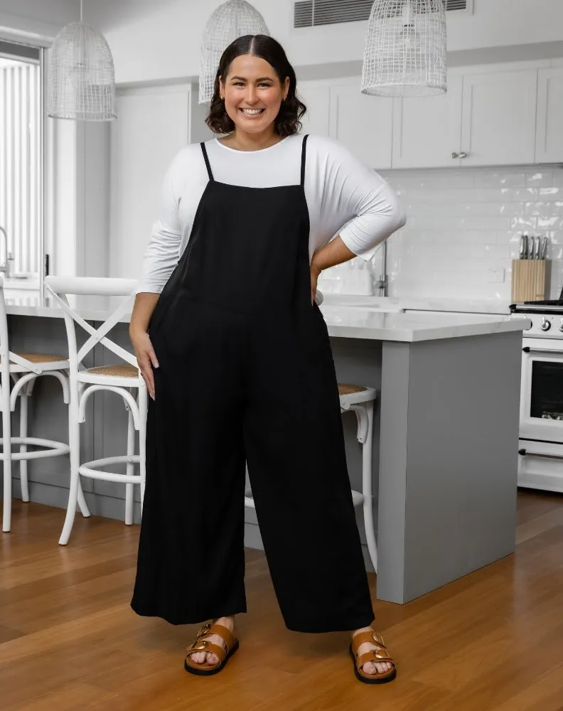 Rayon Overall -Black sold by Freez