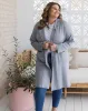 Chloe Knit Coatigan Grey sold by Freez