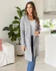 Chloe Knit Coatigan Grey sold by Freez