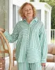 Alice Shirt - Green/White Stripes sold by Freez