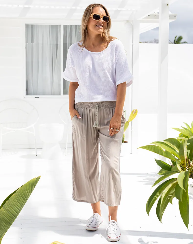 Sicily Pant - Latte sold by Freez