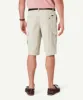 Long Cargo Shorts - Ecru sold by GAZMAN