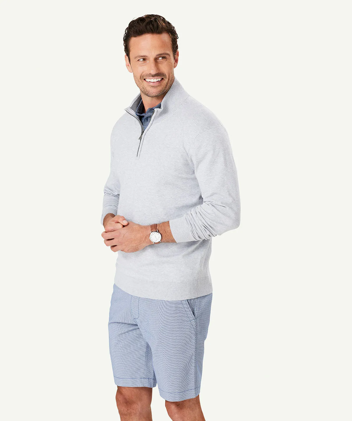 High Flex Half Zip Knit - Grey Marle sold by GAZMAN product image thumbnail 5