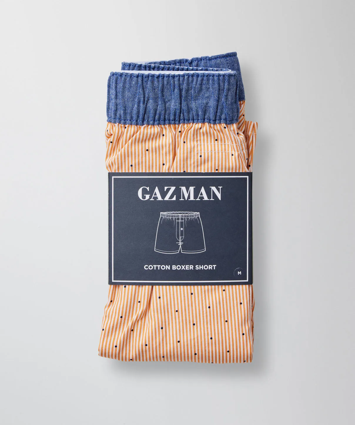 Pin Stripe Boxers - Tangerine sold by GAZMAN