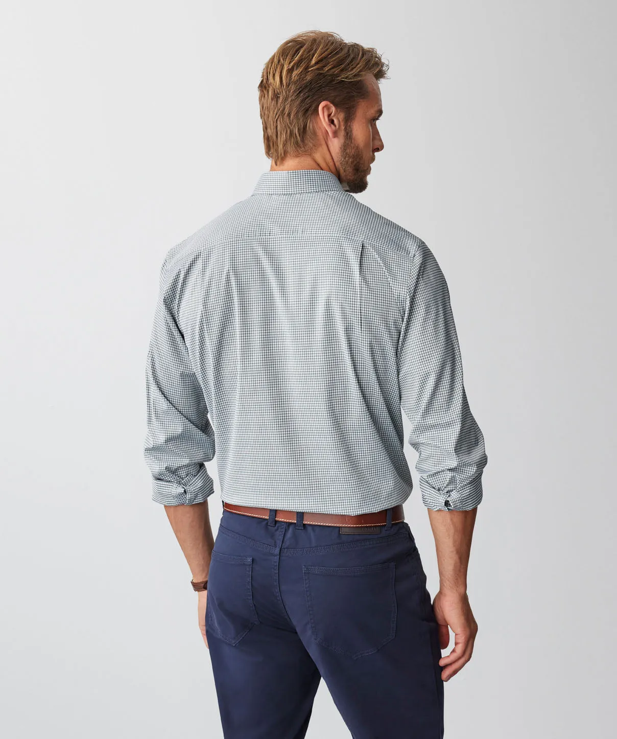 GAZFLEX Performance Check Long Sleeve Shirt - Sage sold by GAZMAN product image thumbnail 3