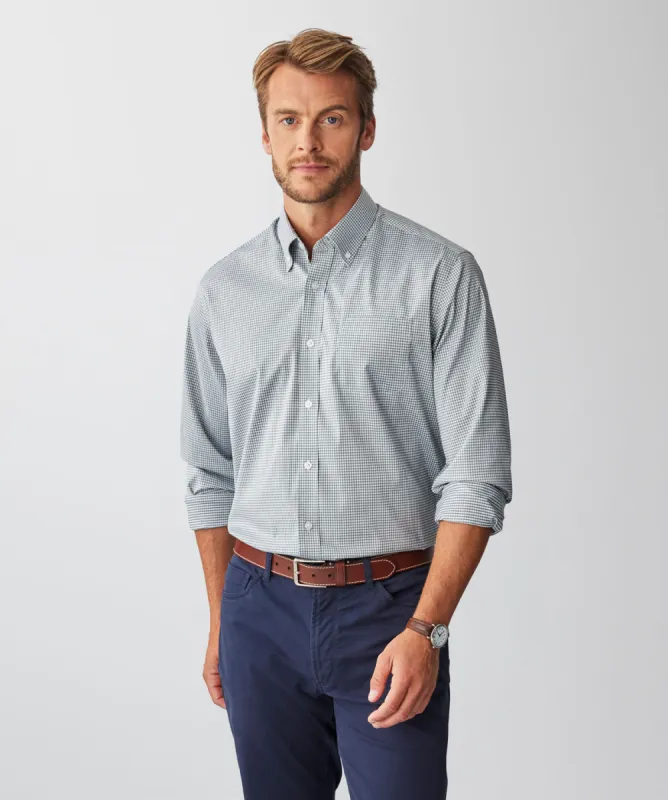 GAZFLEX Performance Check Long Sleeve Shirt - Sage sold by GAZMAN