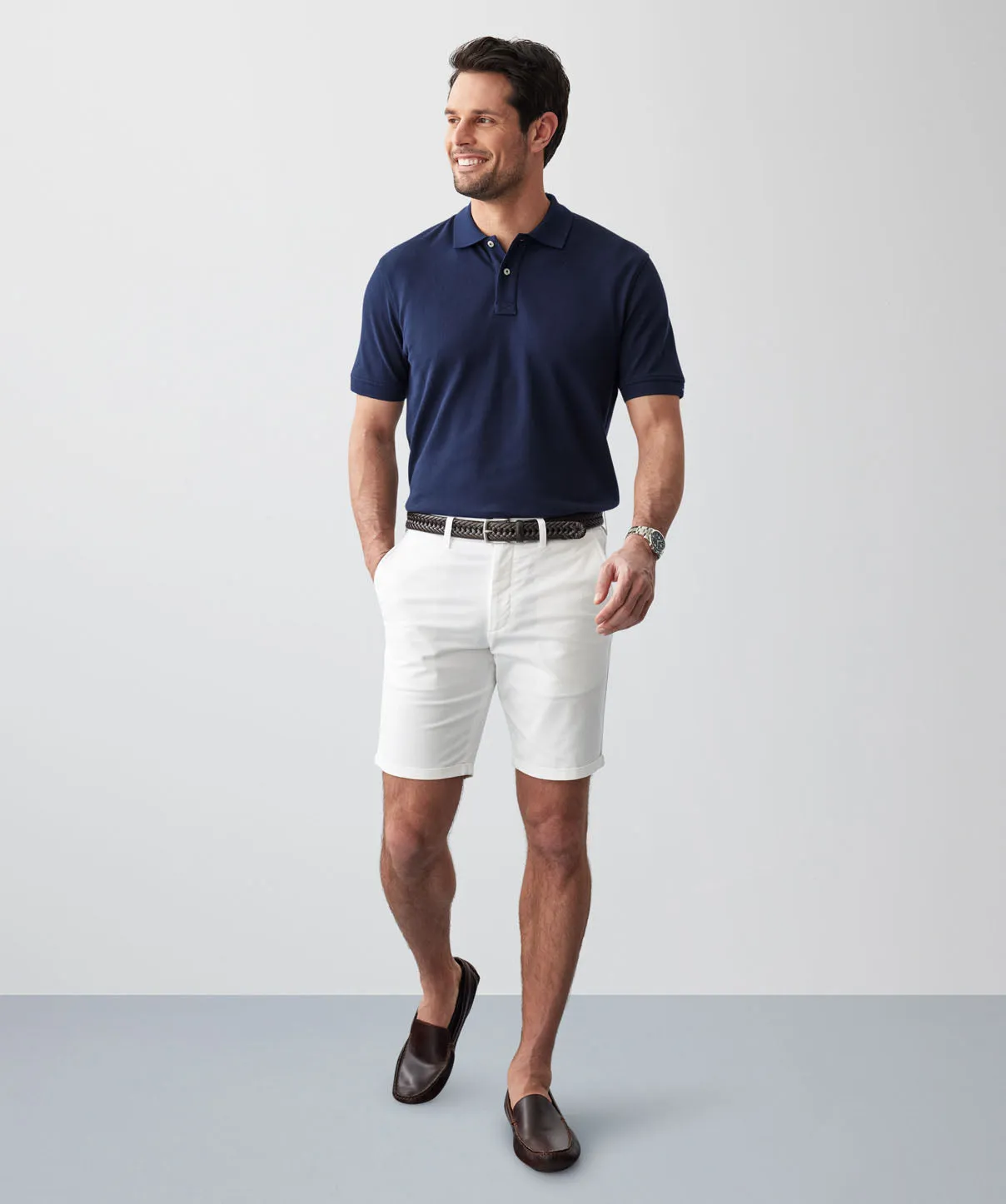 Classic Pique Polo - Navy sold by GAZMAN product image thumbnail 4