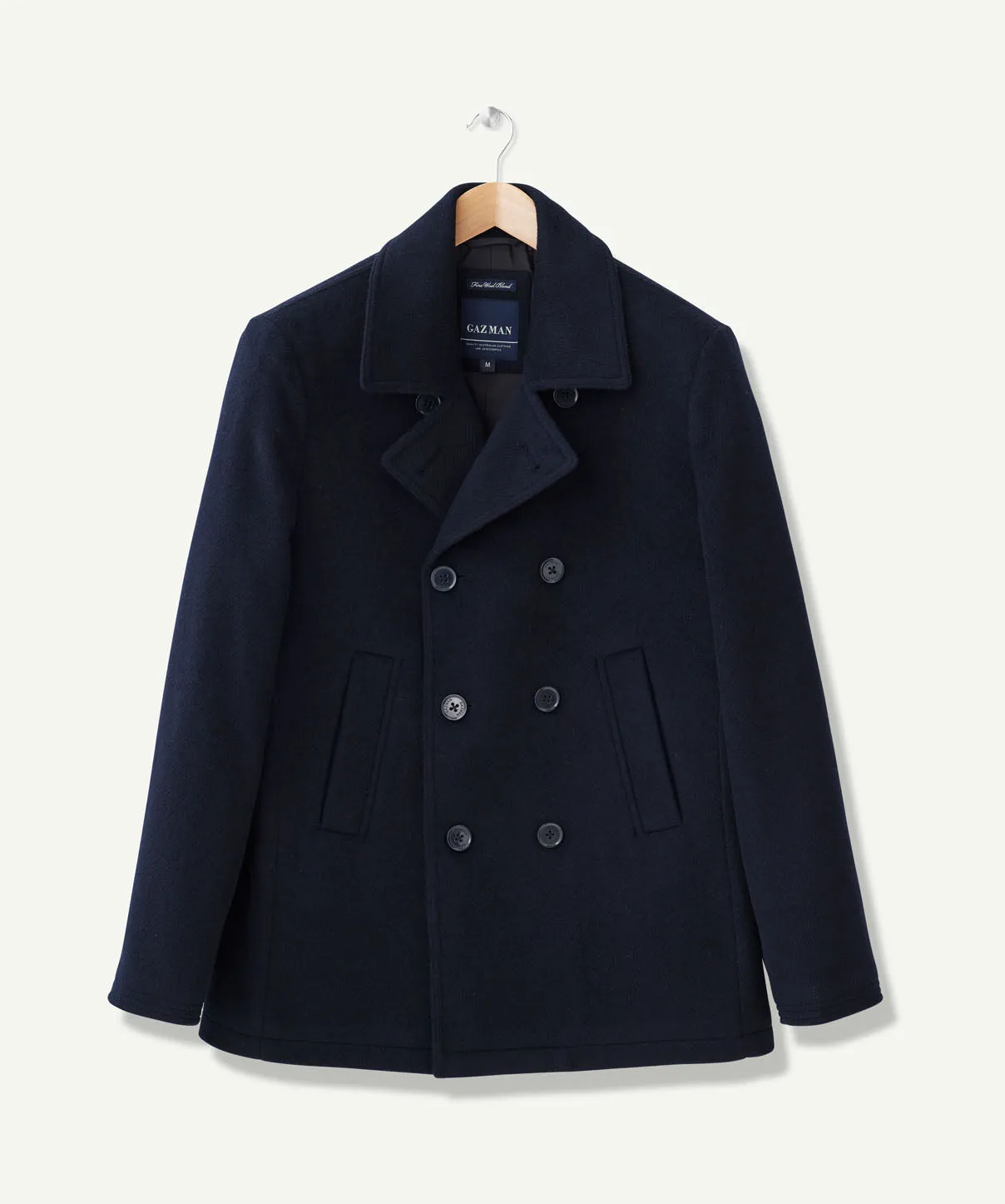 Richmond Wool Peacoat - Dark Navy sold by GAZMAN product image thumbnail 2