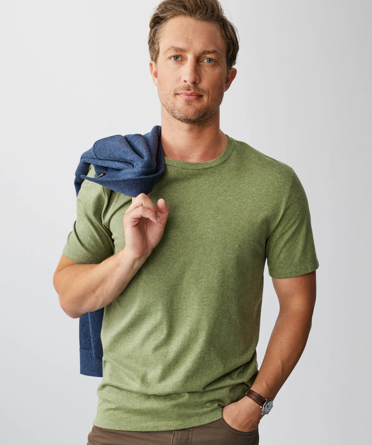 Basic Crew Tee - Moss sold by GAZMAN