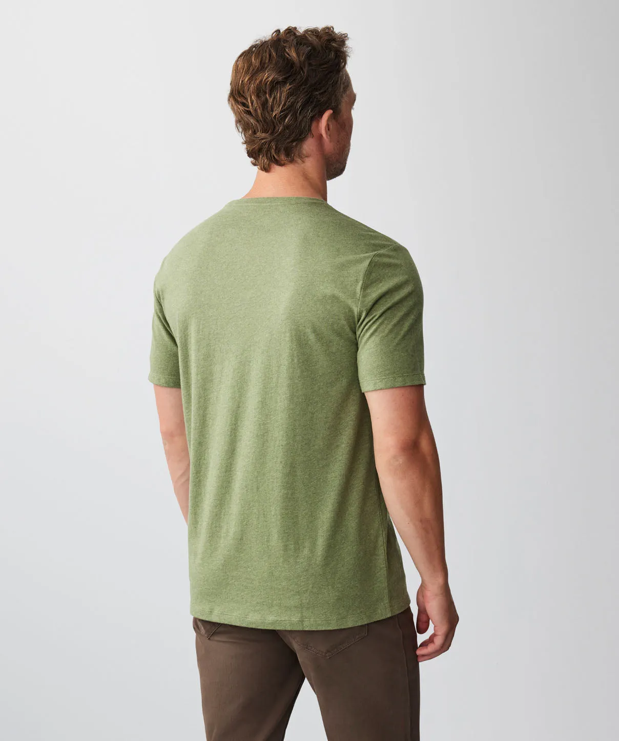 Basic Crew Tee - Moss sold by GAZMAN product image thumbnail 4