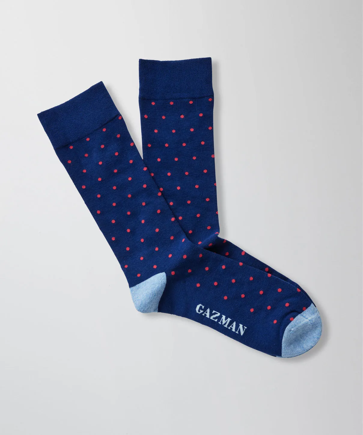 Non Tight Cushion Dot Sock - Blue sold by GAZMAN