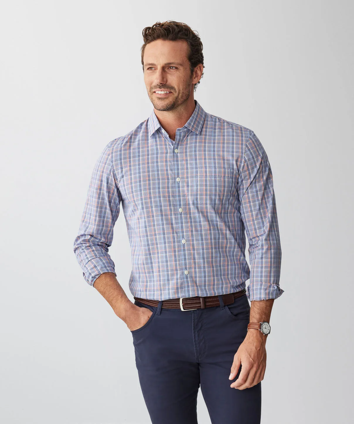 Tailored Easy Care Multi Check Long Sleeve Shirt - Multi Check sold by GAZMAN product image thumbnail 3