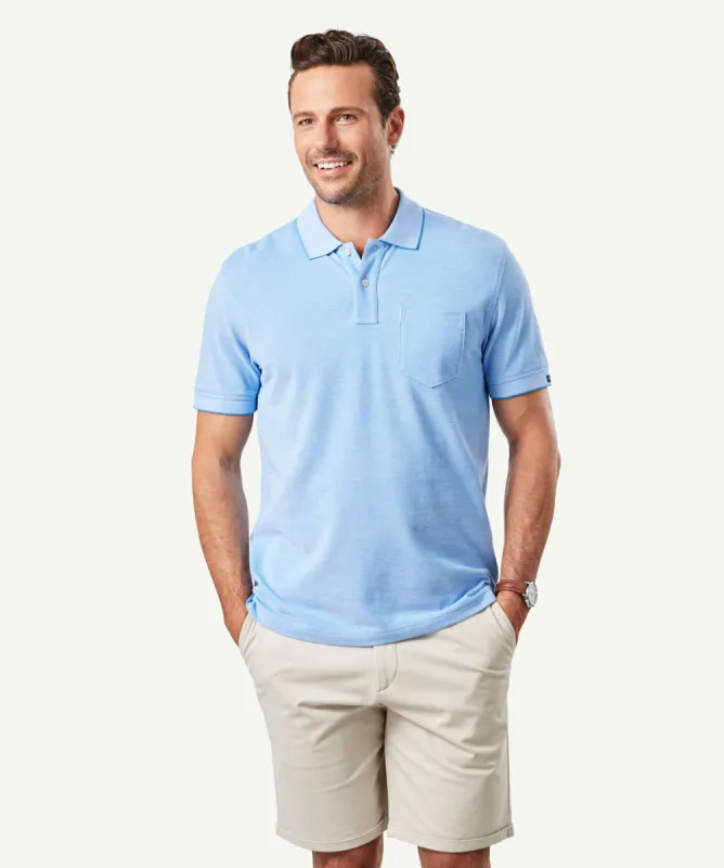 Oxford Pocket Polo Shirt - Blue sold by GAZMAN