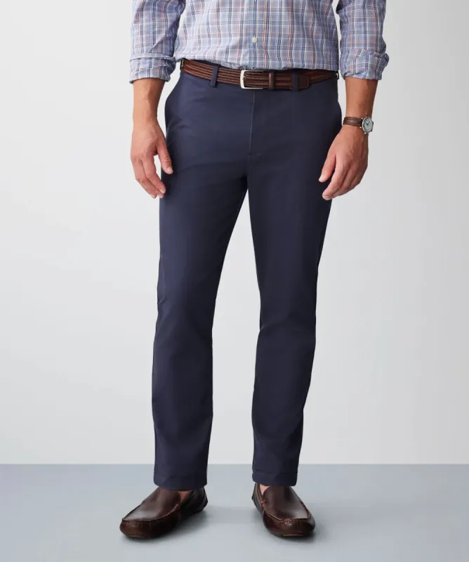 Non-Iron Modern Chino Pants - Navy sold by GAZMAN