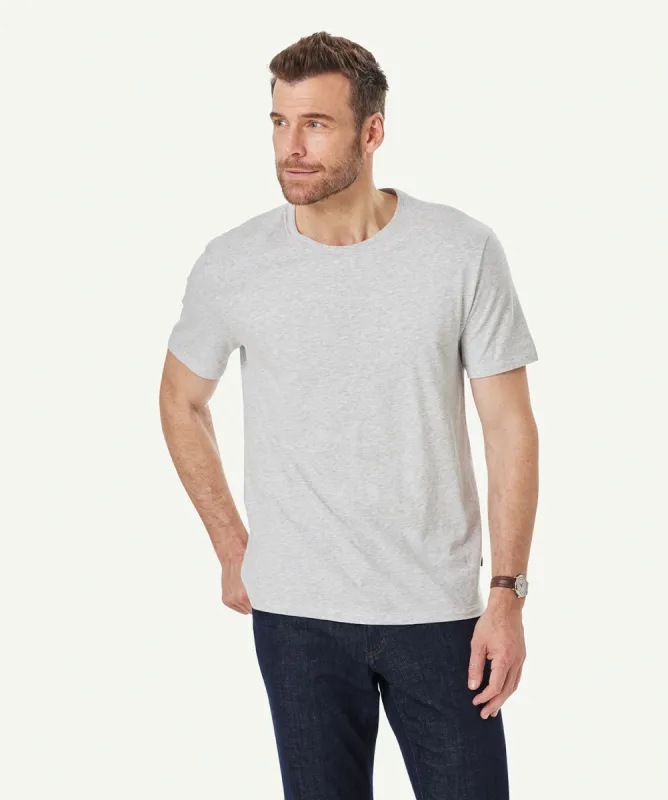 Basic Crew T-shirt - Grey Marle sold by GAZMAN