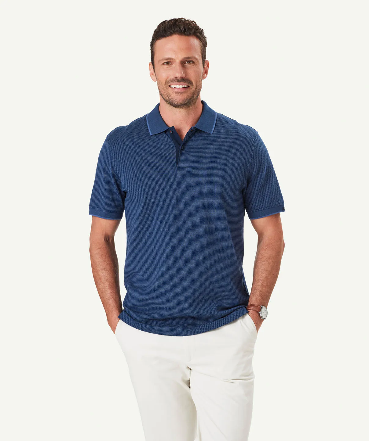 Smart Jacquard Polo - Petrol sold by GAZMAN product image thumbnail 3