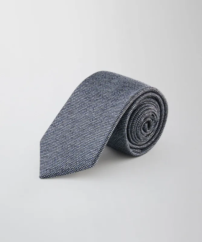 Silk Houndstooth Tie - Denim sold by GAZMAN