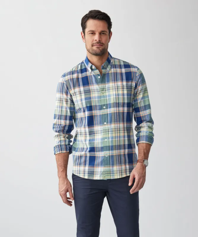 Tailored Casual Check Long Sleeve Shirt - Multi Check sold by GAZMAN