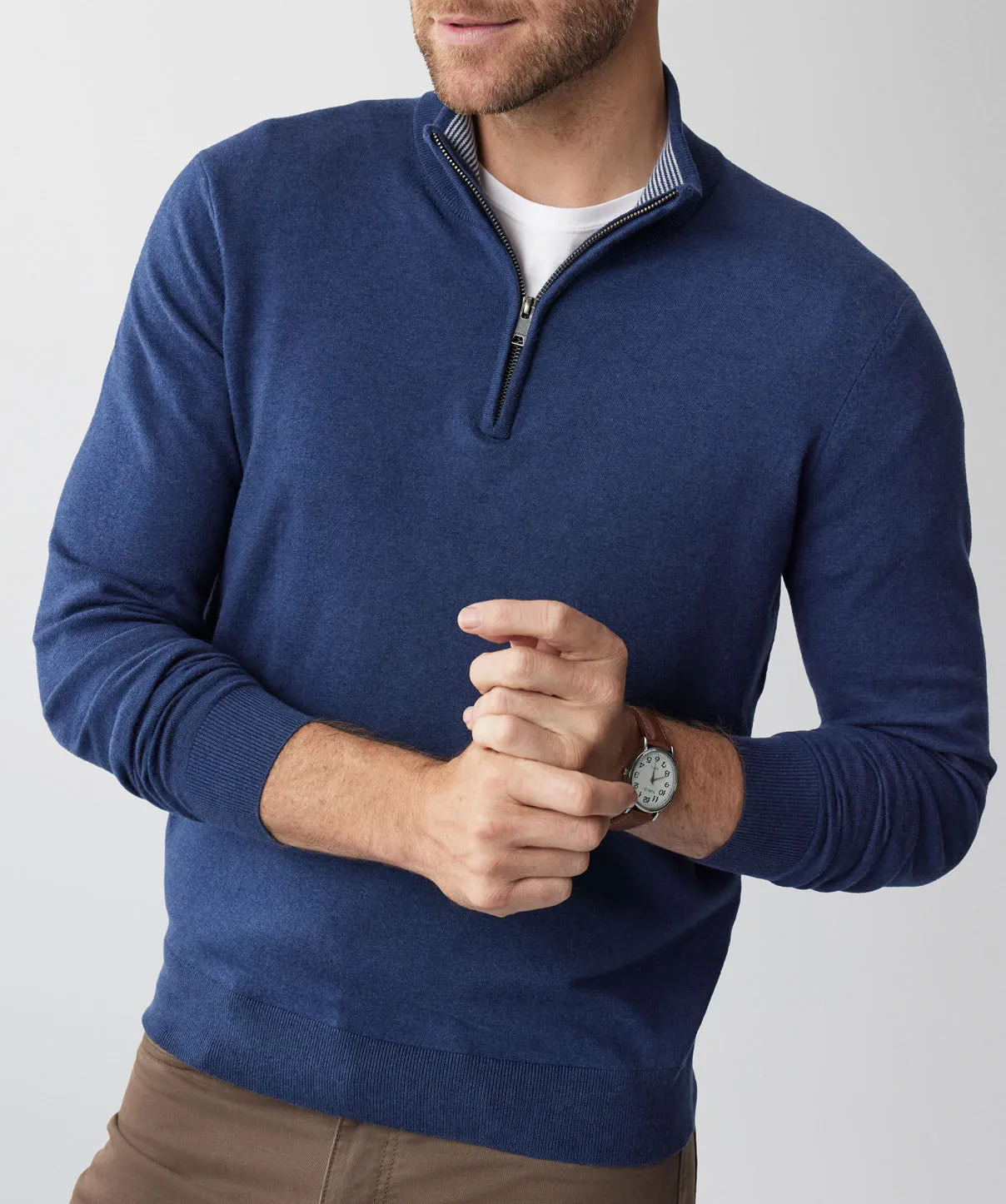 High Flex Half Zip Knit - Denim sold by GAZMAN product image thumbnail 5