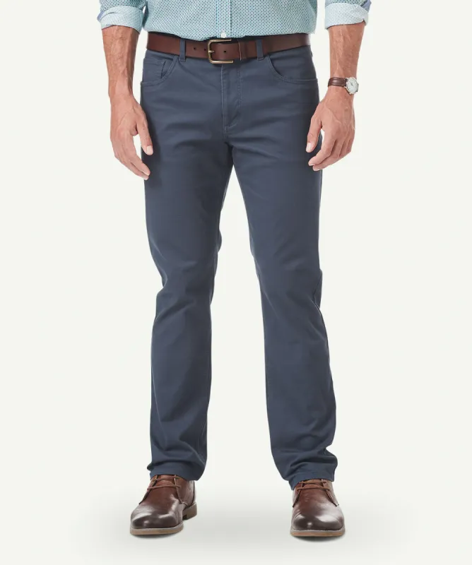 Stretch Bedford Cord Pants - Indigo sold by GAZMAN