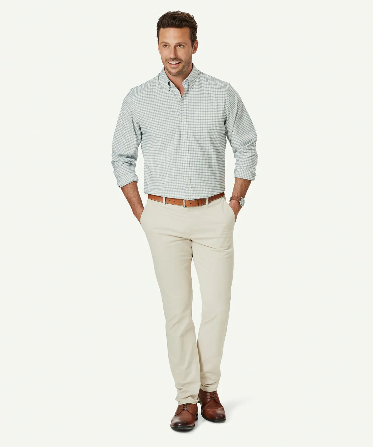 GAZFLEX Performance Check Long Sleeve Shirt - Sage sold by GAZMAN product image thumbnail 4