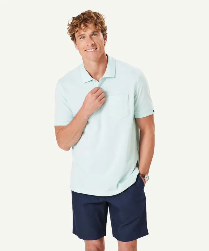 Oxford Pocket Polo Shirt - Sage sold by GAZMAN