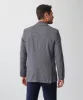 Wool Blend Houndstooth Sports Jacket - Navy Mix sold by GAZMAN