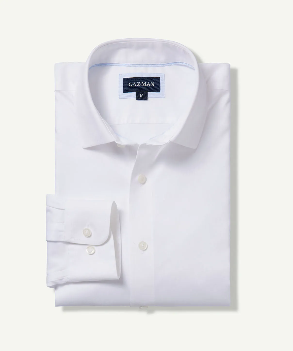 Easy Care Plain Oxford Shirt - White sold by GAZMAN product image thumbnail 2