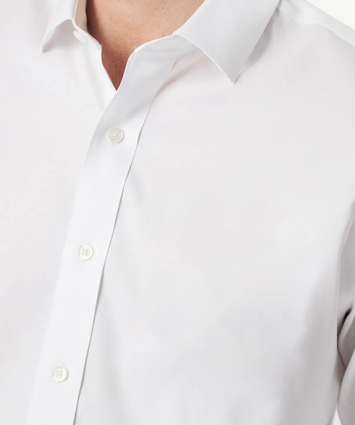 Easy Care Plain Oxford Shirt - White sold by GAZMAN product image thumbnail 4