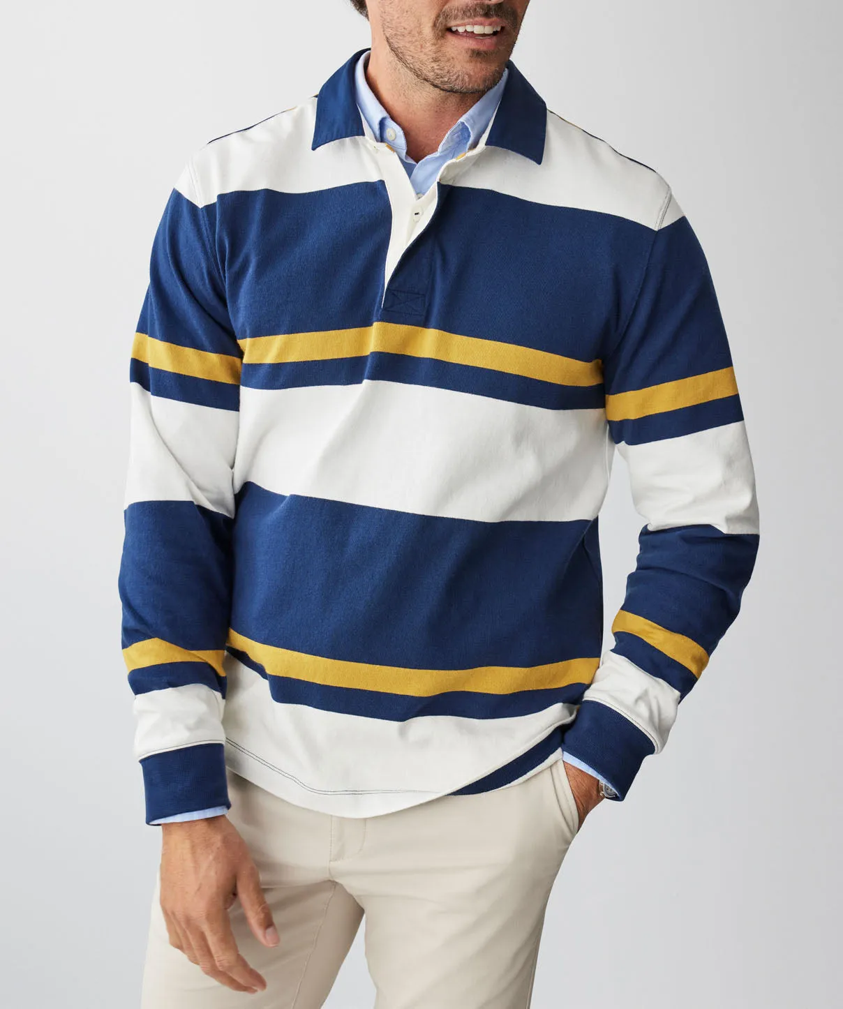 Multi Stripe Rugby Jumper - Multi Stripe sold by GAZMAN product image thumbnail 4