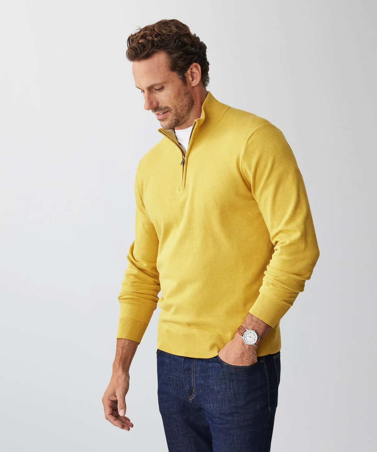 High Flex Half Zip Knit - Amber Yellow sold by GAZMAN product image thumbnail 5