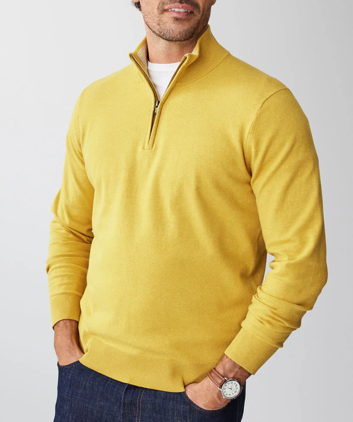 High Flex Half Zip Knit - Amber Yellow sold by GAZMAN product image thumbnail 4