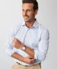 Tailored Non Iron Twill Check Long Sleeve Shirt - Blue sold by GAZMAN