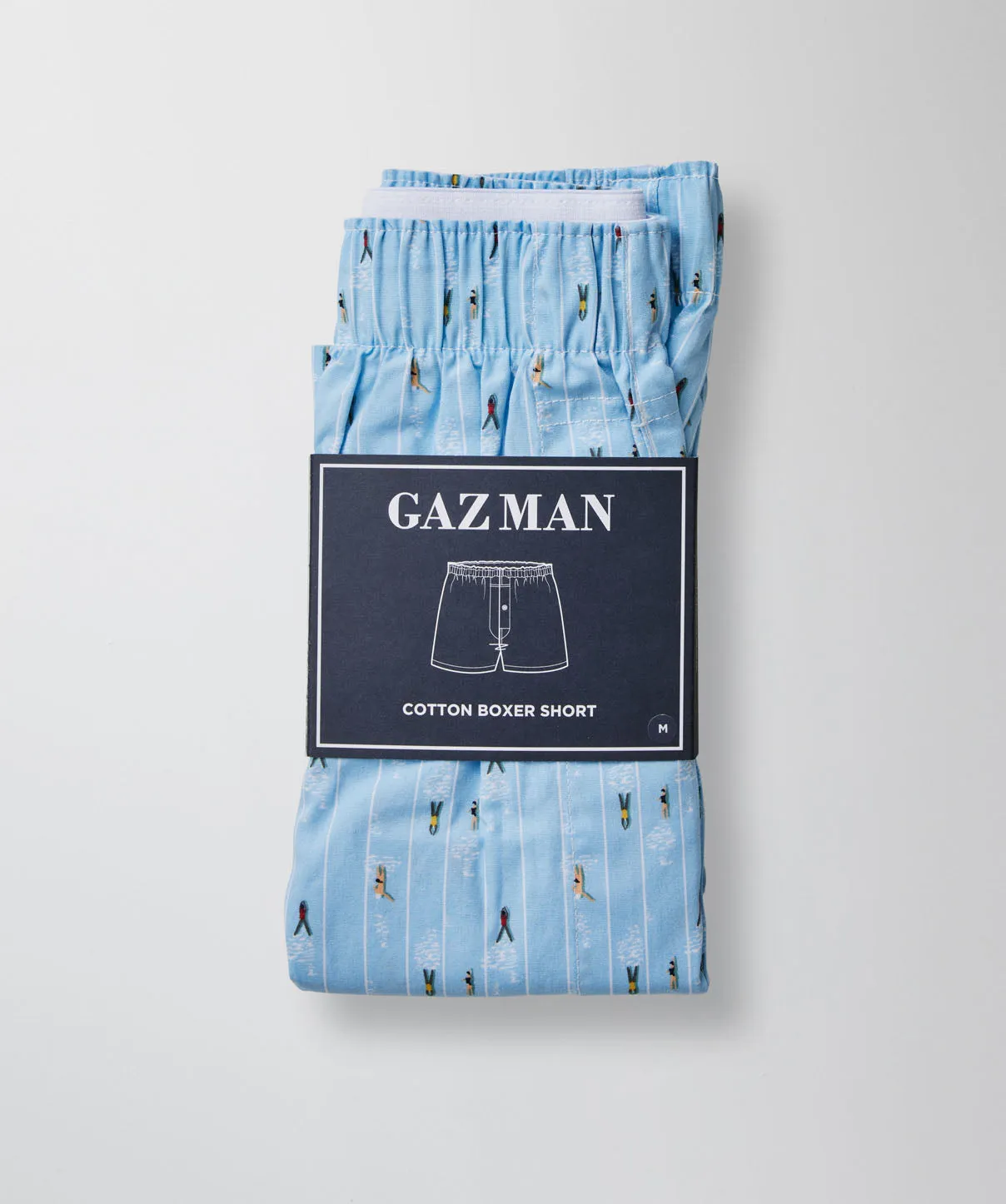 Fastlane Print Boxers - Light Blue sold by GAZMAN