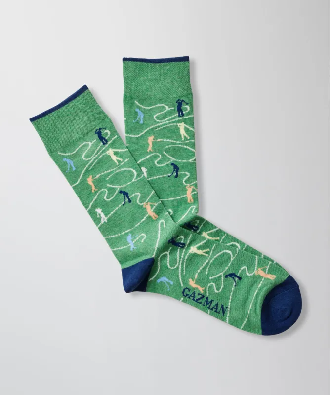 Non Tight Golf Socks - Green sold by GAZMAN