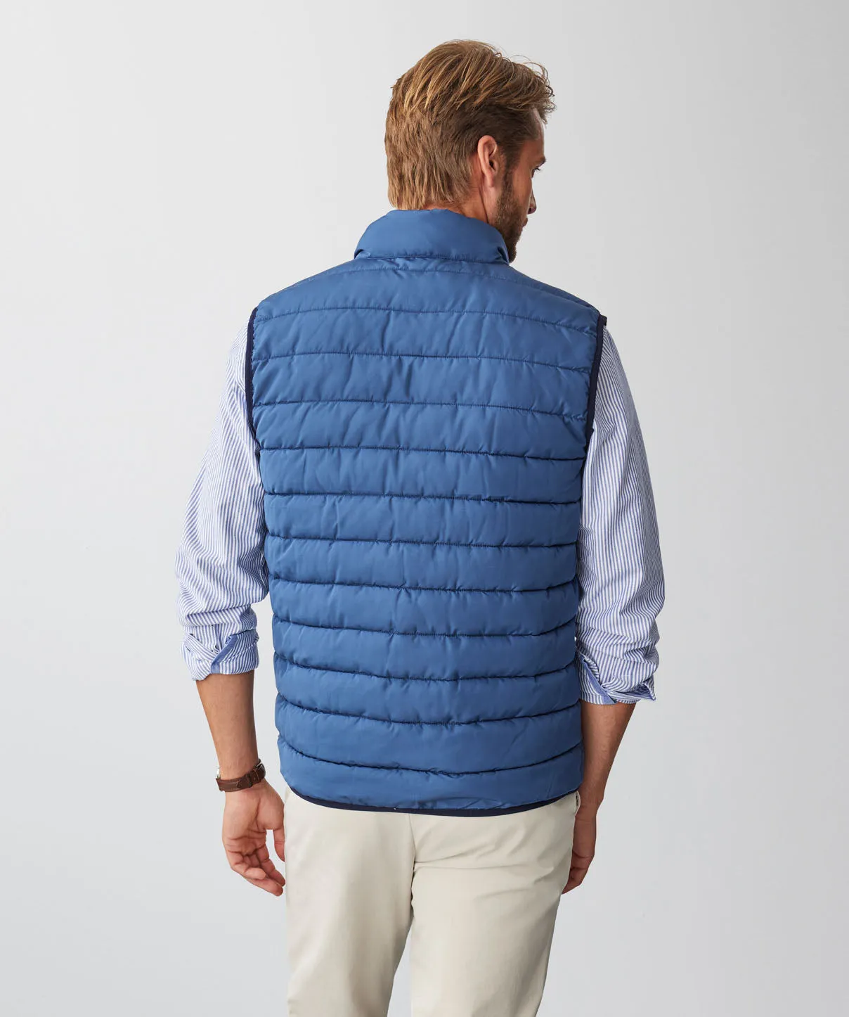 Lightweight Puffer Vest - Dark Denim sold by GAZMAN product image thumbnail 3