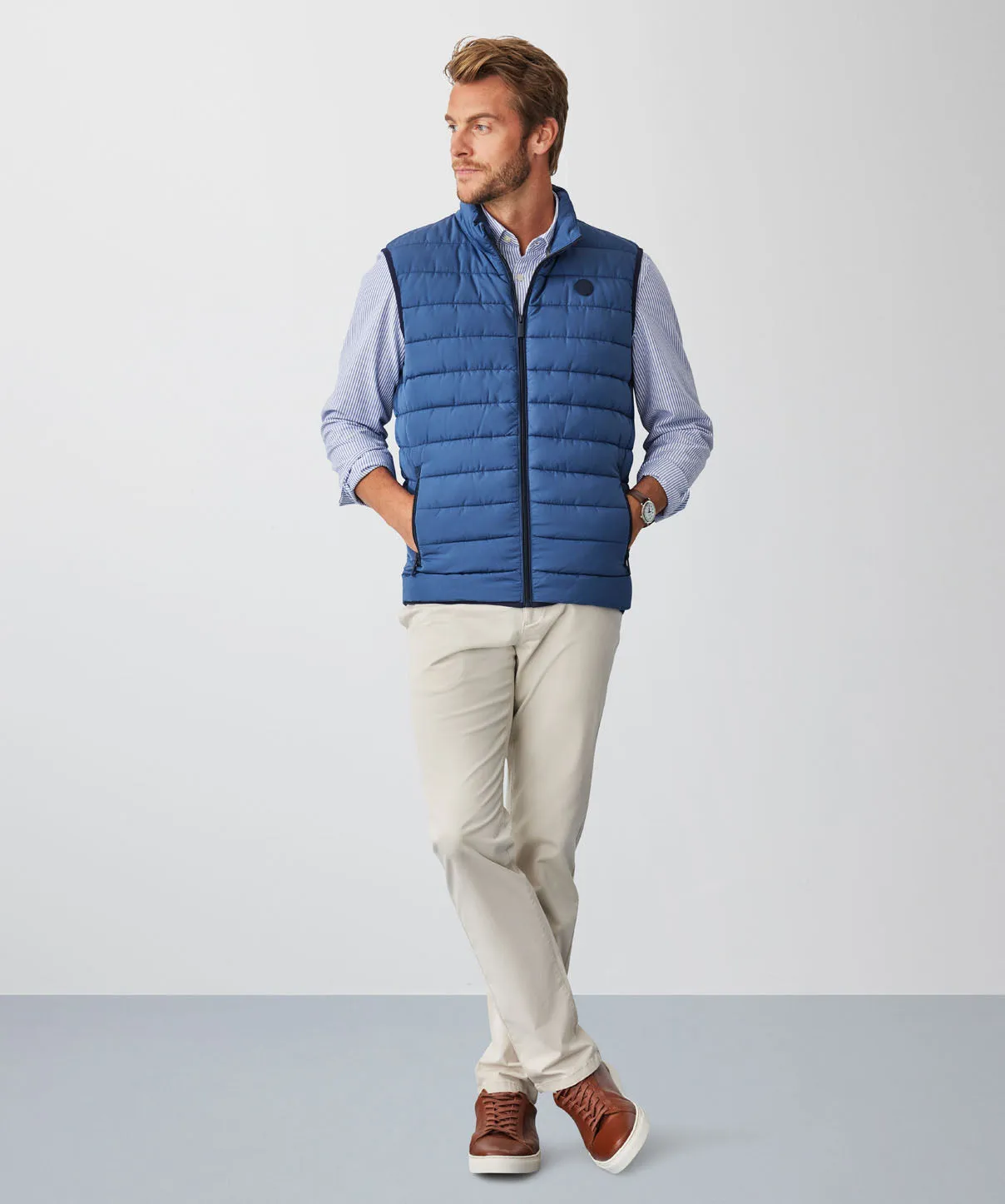 Lightweight Puffer Vest - Dark Denim sold by GAZMAN product image thumbnail 5