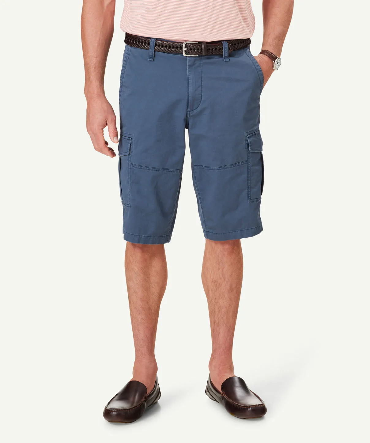 Long Cargo Shorts - Denim sold by GAZMAN