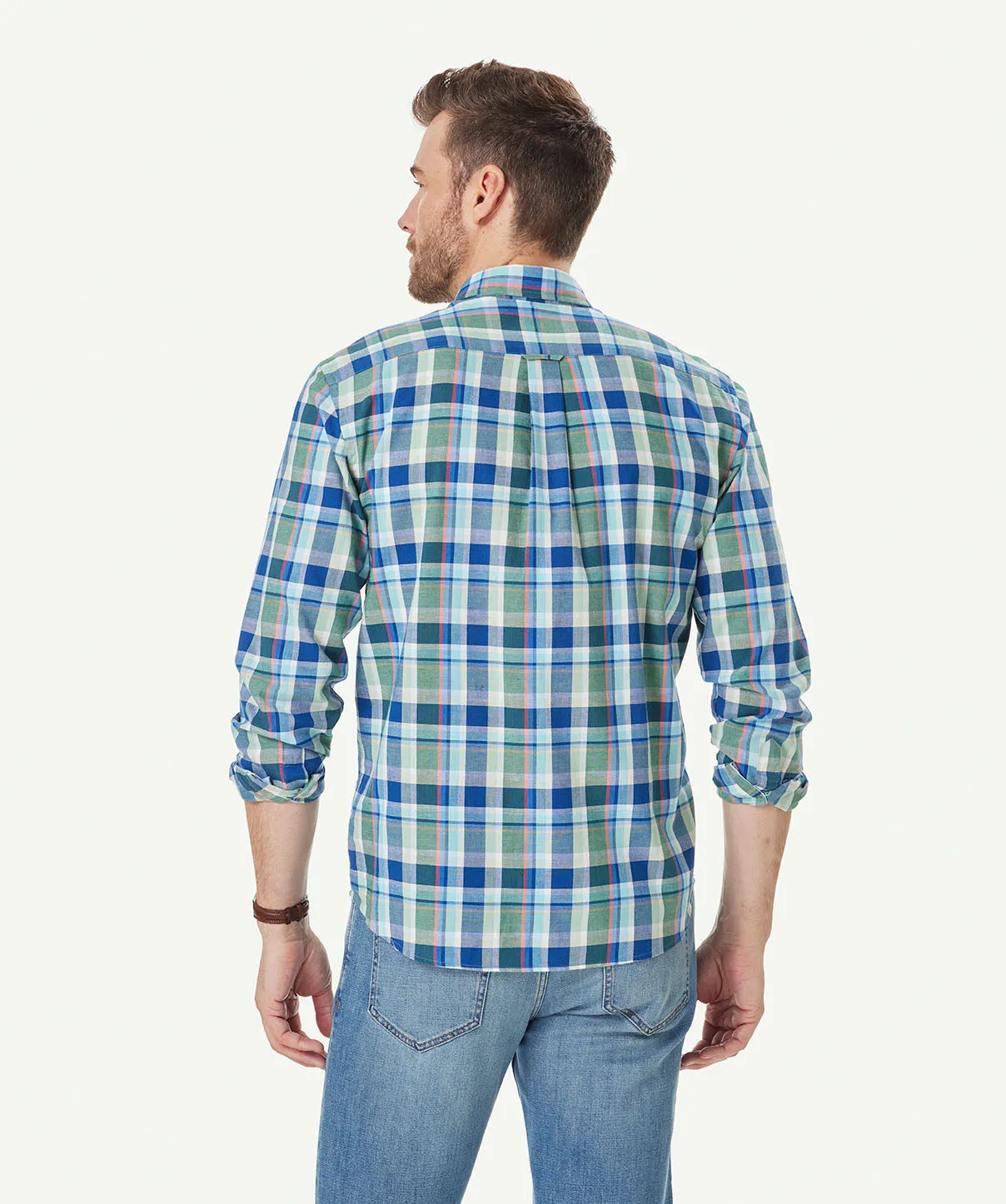 Casual Clubhouse Check Long Sleeve Shirt - Multi Check sold by GAZMAN product image thumbnail 3