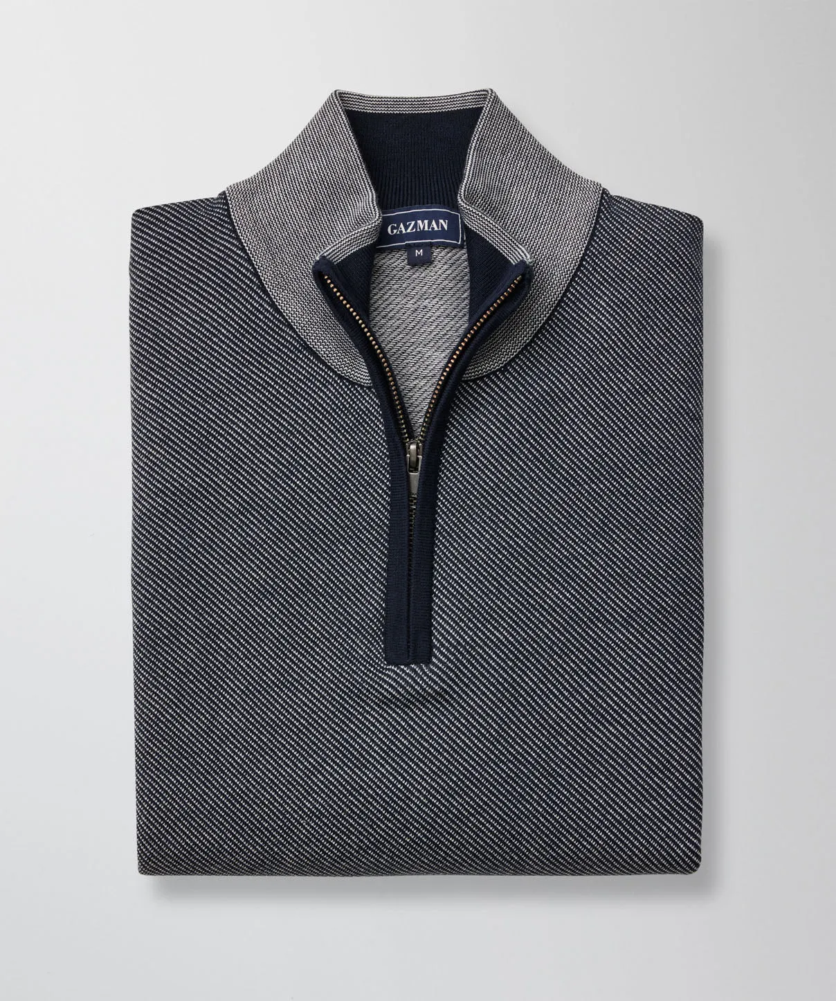 Twill High Flex Half Zip Knit - Navy sold by GAZMAN product image thumbnail 2
