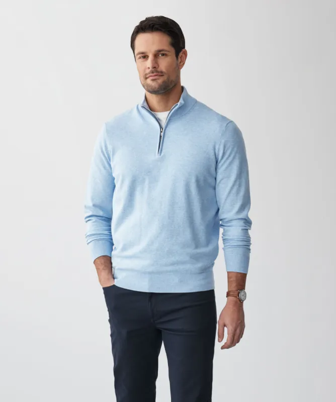 High Flex Half Zip Knit - Sky Blue sold by GAZMAN