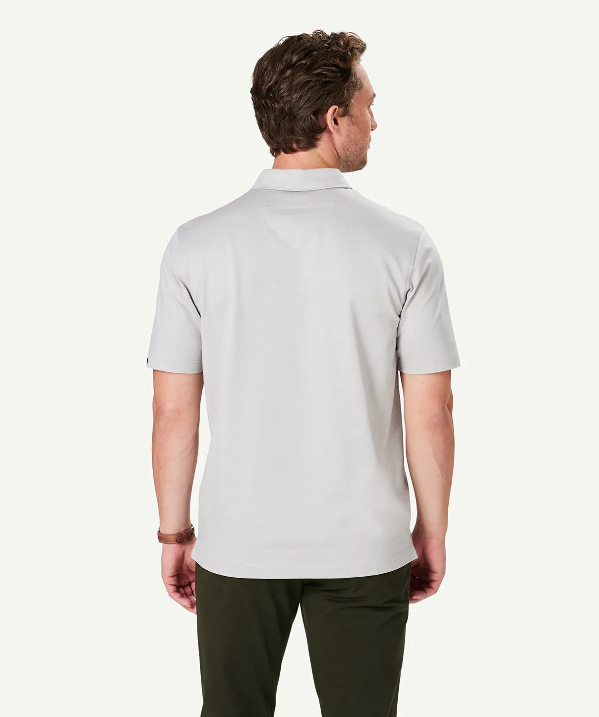 Smart Jacquard Polo - Grey sold by GAZMAN product image thumbnail 3