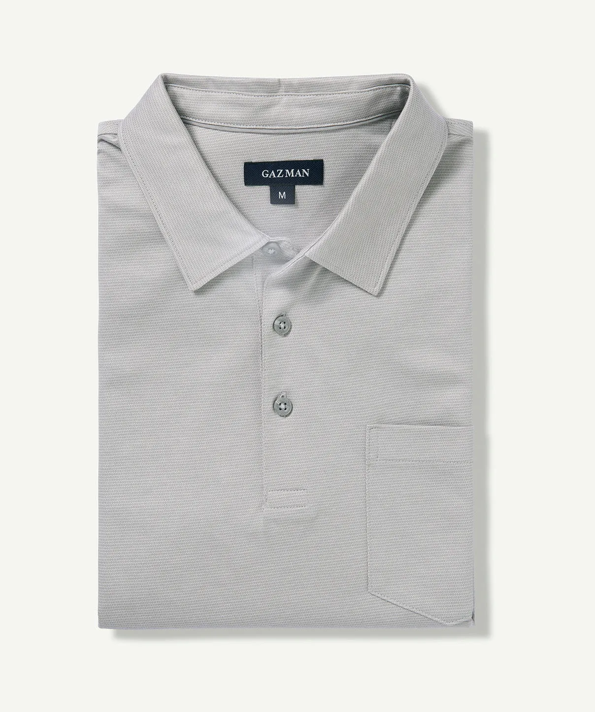 Smart Jacquard Polo - Grey sold by GAZMAN product image thumbnail 2